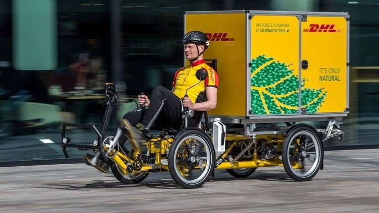 DHL testet Fahrrad-Laster: Bote mit Beinmuskeln bevorzugt