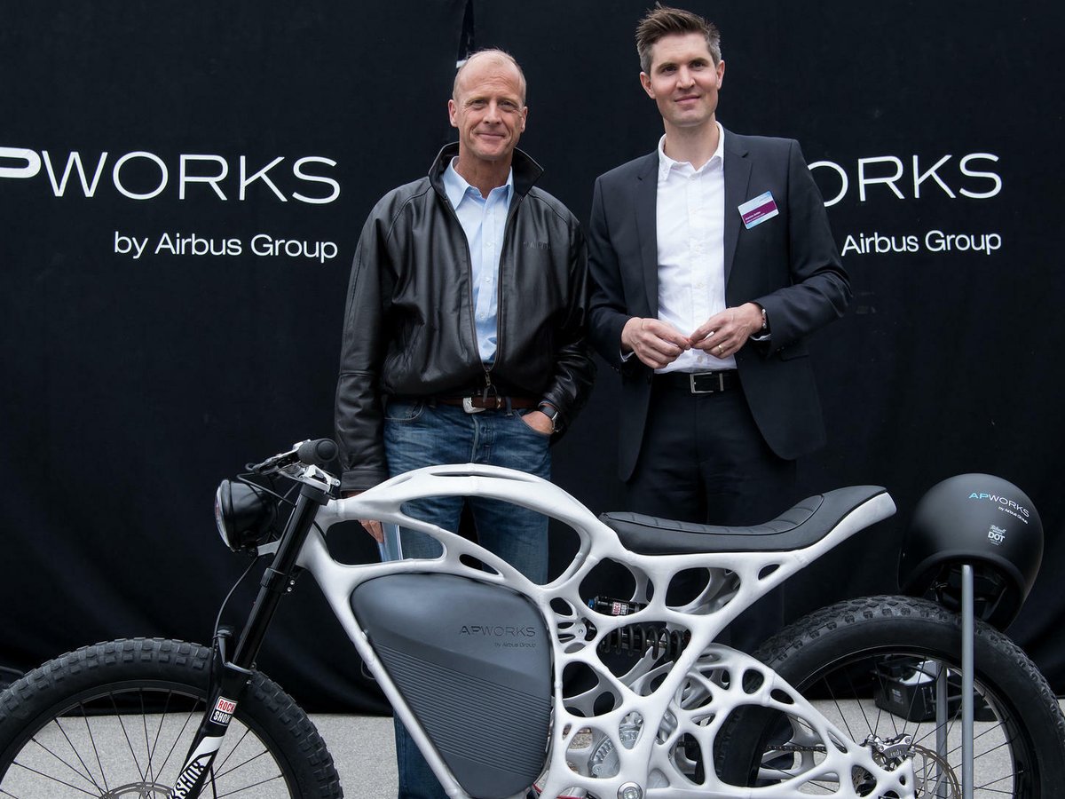 Apworks: Airbus-Tochter stellt E-Motorrad aus 3D-Drucker vor