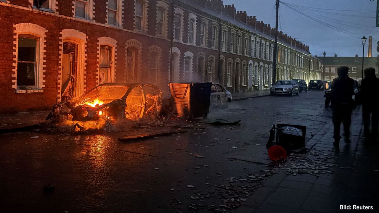 Nordirland: Ausschreitungen nach Messerangriff in Belfast