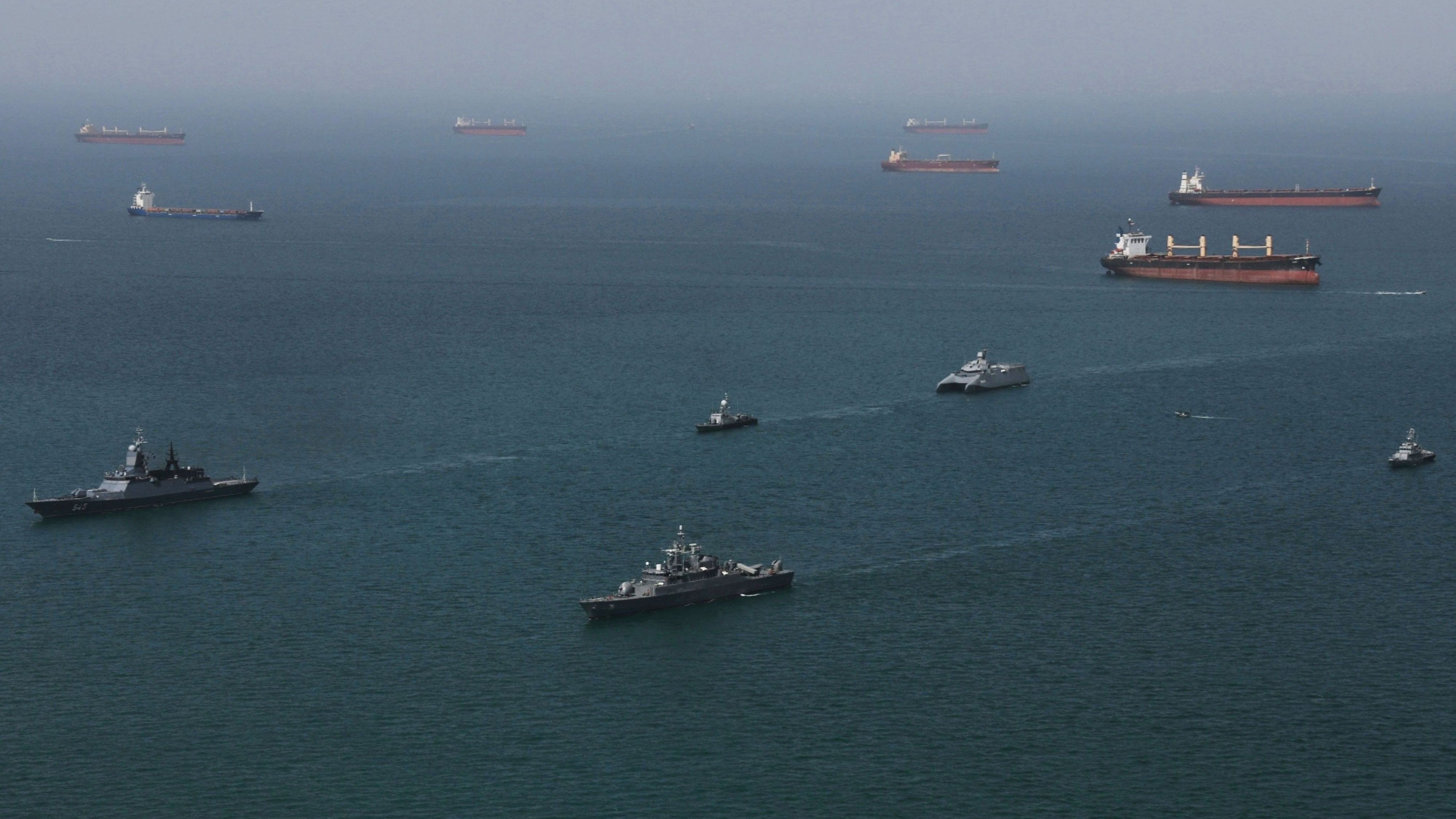 Nahost: Iranische und russische Marine &uuml;ben im Golf von Oman