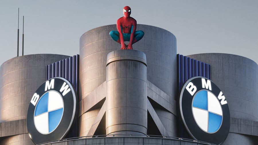 Autohersteller: Spider-Man schwingt sich durch den BMW – und verärgert Fans