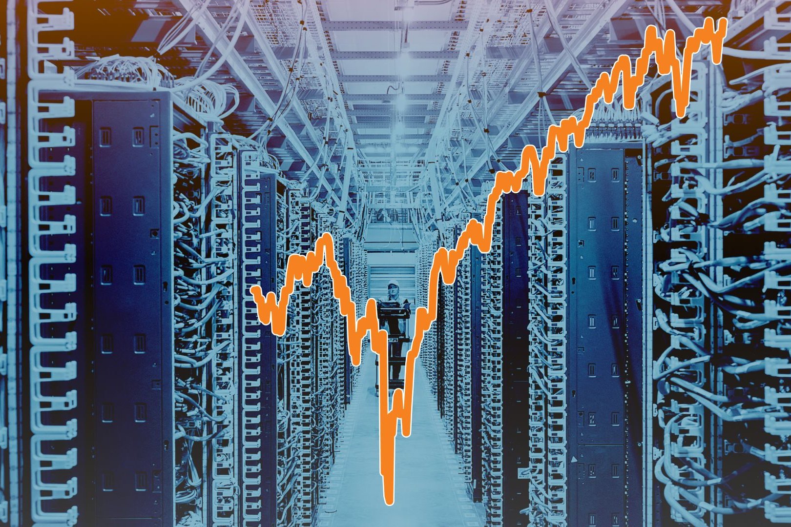 MSCI World Logo auf einem digitalen Display