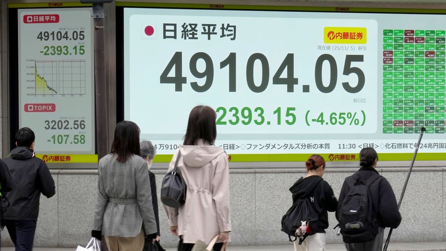 Nikkei, Yen, Hang Seng: Zweifel am KI-Boom – Asiens Börsen schließen stark im Minus