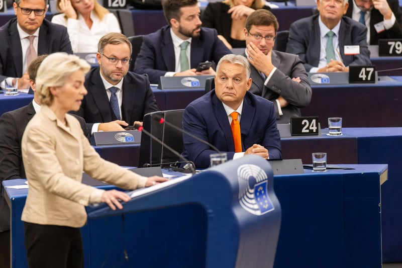 EU-Parlament: Von der Leyen und Orban liefern sich hitziges Wortgefecht