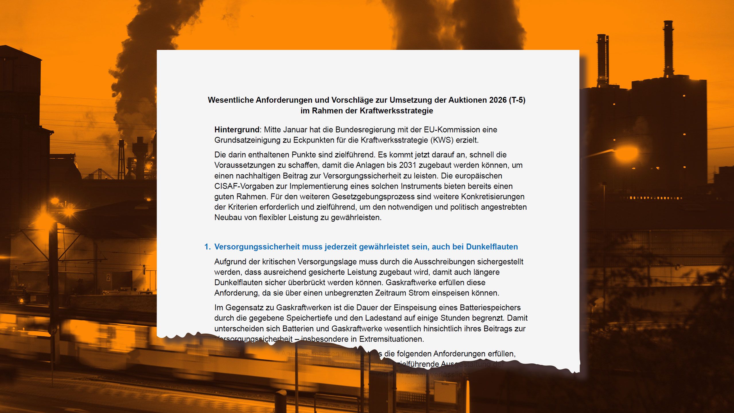 Energie: Lobby-Papier – RWE setzt auf Gas und will Batteriespeicher ausgrenzen