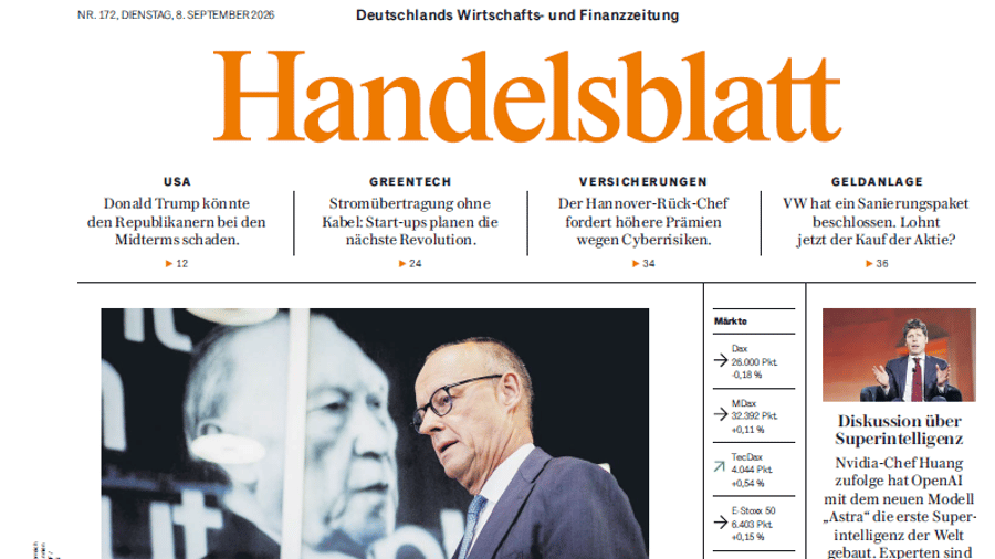 PDF: Handelsblatt vom 8. September 2026