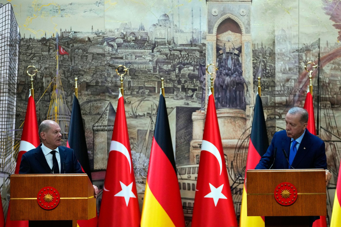Türkei Scholz und Erdogan wollen deutschtürkische Zusammenarbeit