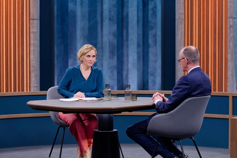 Neue Sendung: Caren Miosga startet Polit-Talk mit CDU-Chef Friedrich Merz