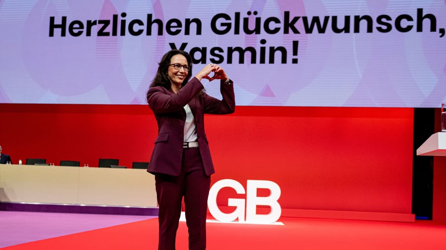 Gewerkschaften: DGB-Chefin Fahimi mit großer Mehrheit bestätigt