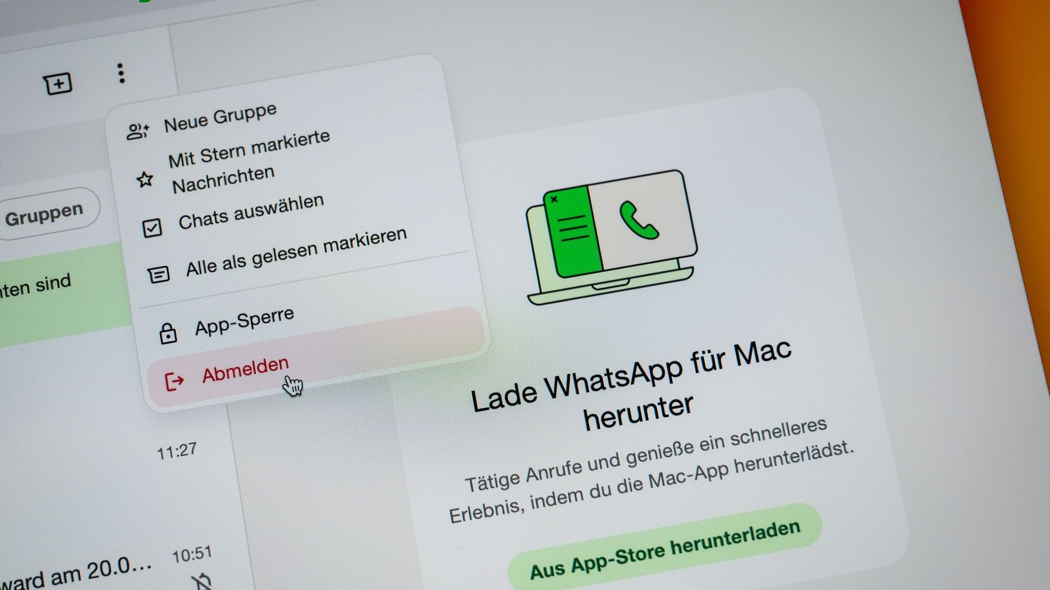 Web- und App-Tipp: Whatsapp Web: Im Browser chatten - und sicher abmelden