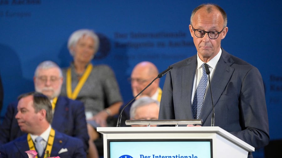 Karlspreis-Rede: „Grundlegende Modernisierung“: Merz will Europas Macht mit EU-Haushaltsreform stärken