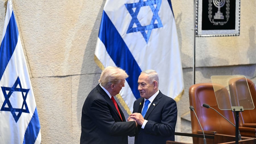 Gaza-Abkommen : Trump in Knesset: Neue Ära in Nahem Osten