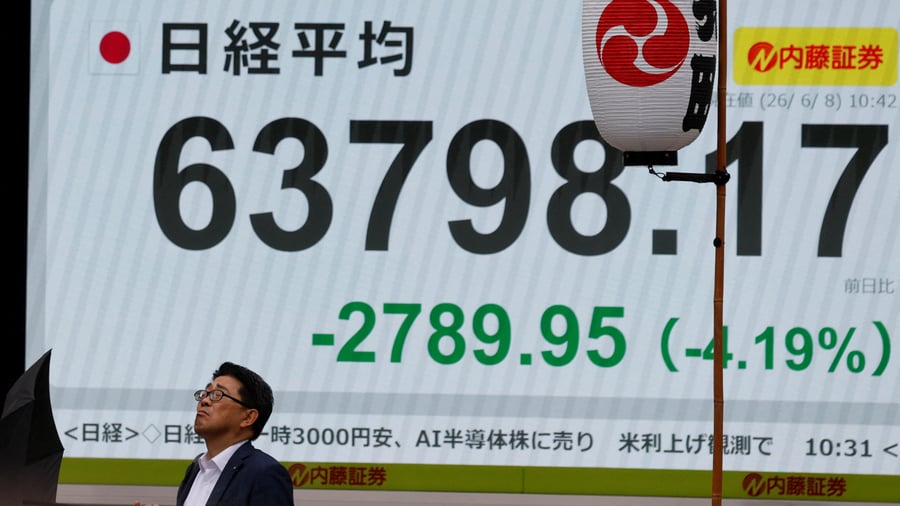 Nikkei, Yen, Hang Seng: KI-Sorgen und Nahost-Eskalation bela
