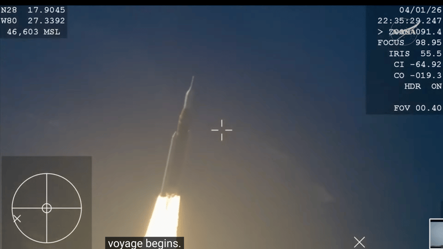 Artemis-Start: Nasa-Mondmission „Artemis 2“ ins All gestartet