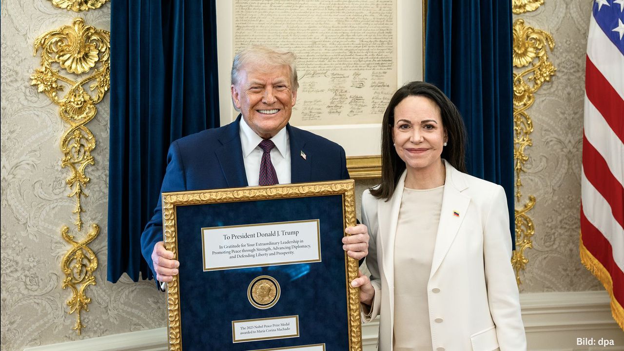 USA: Machado überreicht Trump ihre Nobelpreis-Medaille