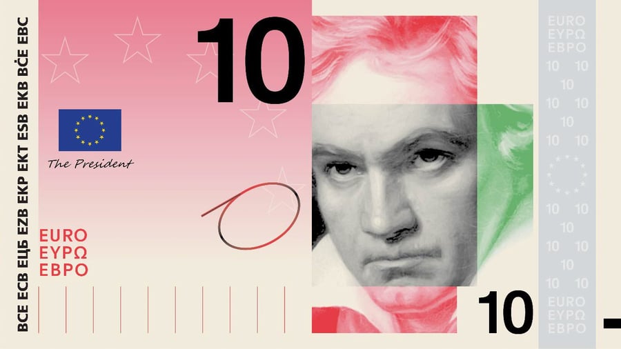 Bargeld: Eisvogel oder van Beethoven? So könnten die neuen Euro-Banknoten aussehen