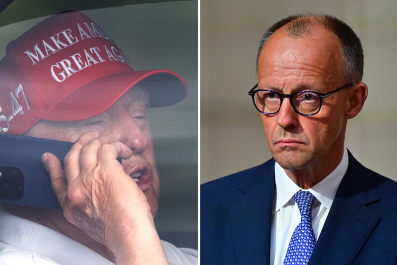 Amtsantritt Friedrich Merz: Merz lädt Trump im ersten Telefonat nach  Deutschland ein