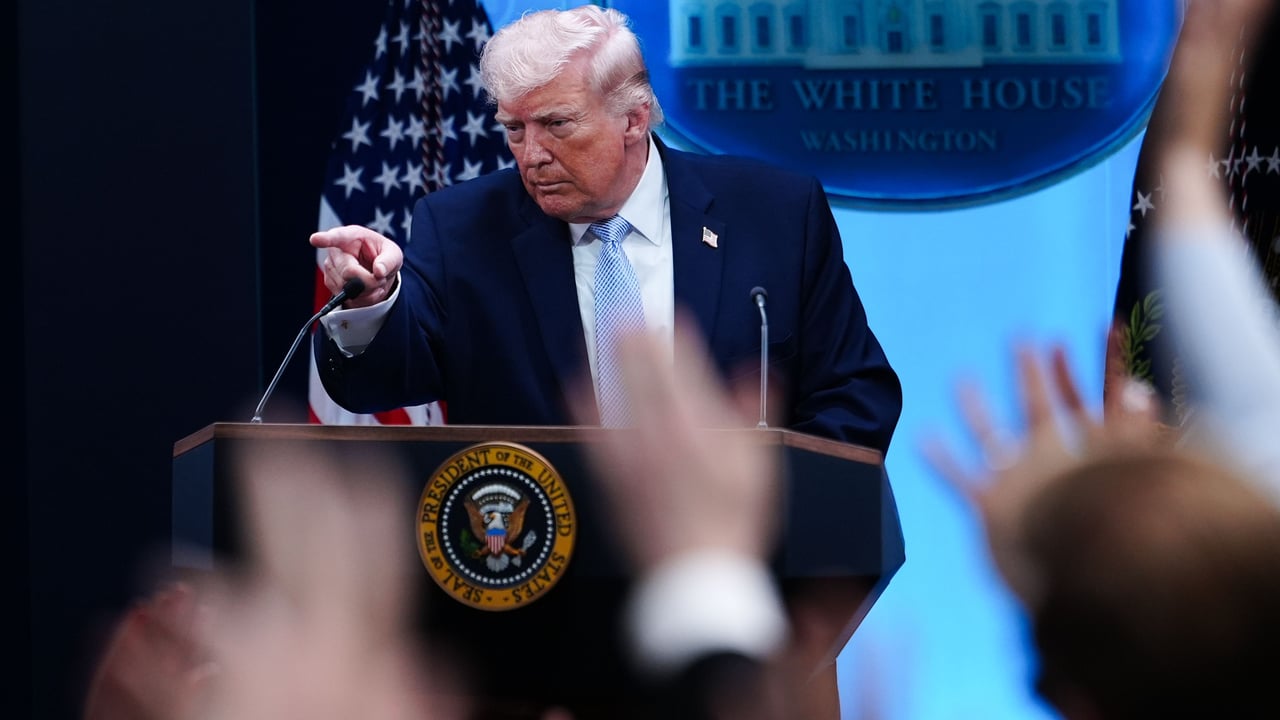 USA: Nur Rauschen statt Trumps Ansprache – US-Sender boykottieren Berichterstattung aus Weißem Haus