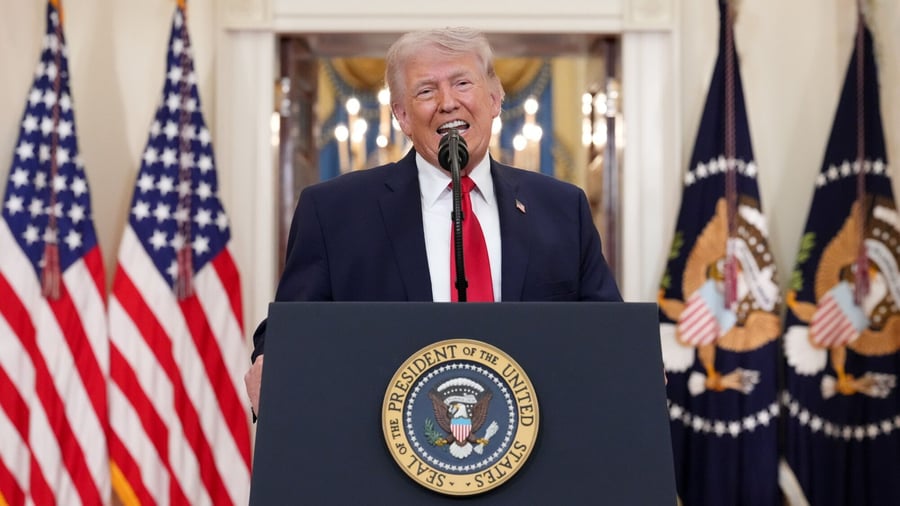 Iran–Krieg: Trump beginnt Rede zum Iran und spricht von „überwältigenden Siegen“