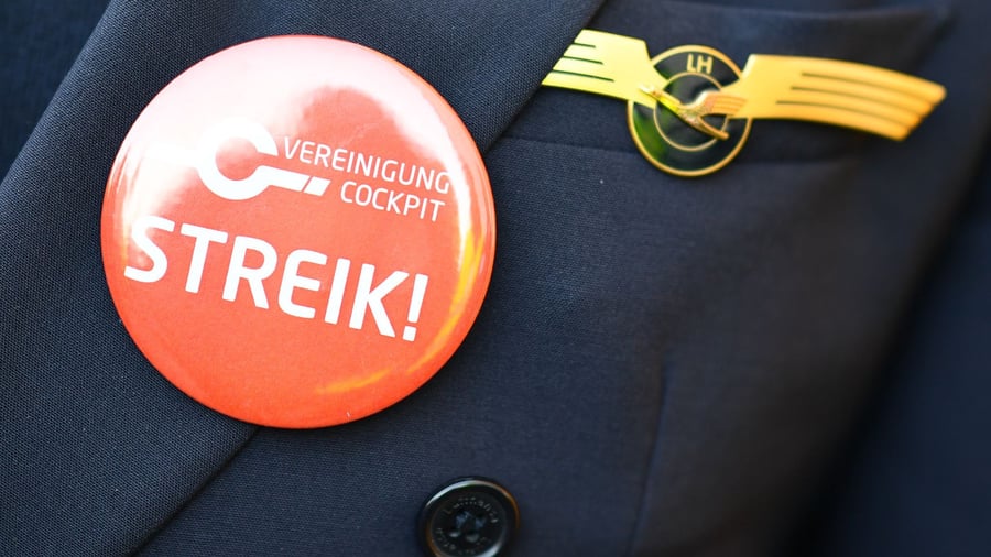 Luftverkehr: Cockpitpersonal der Lufthansa streikt am Montag und Dienstag