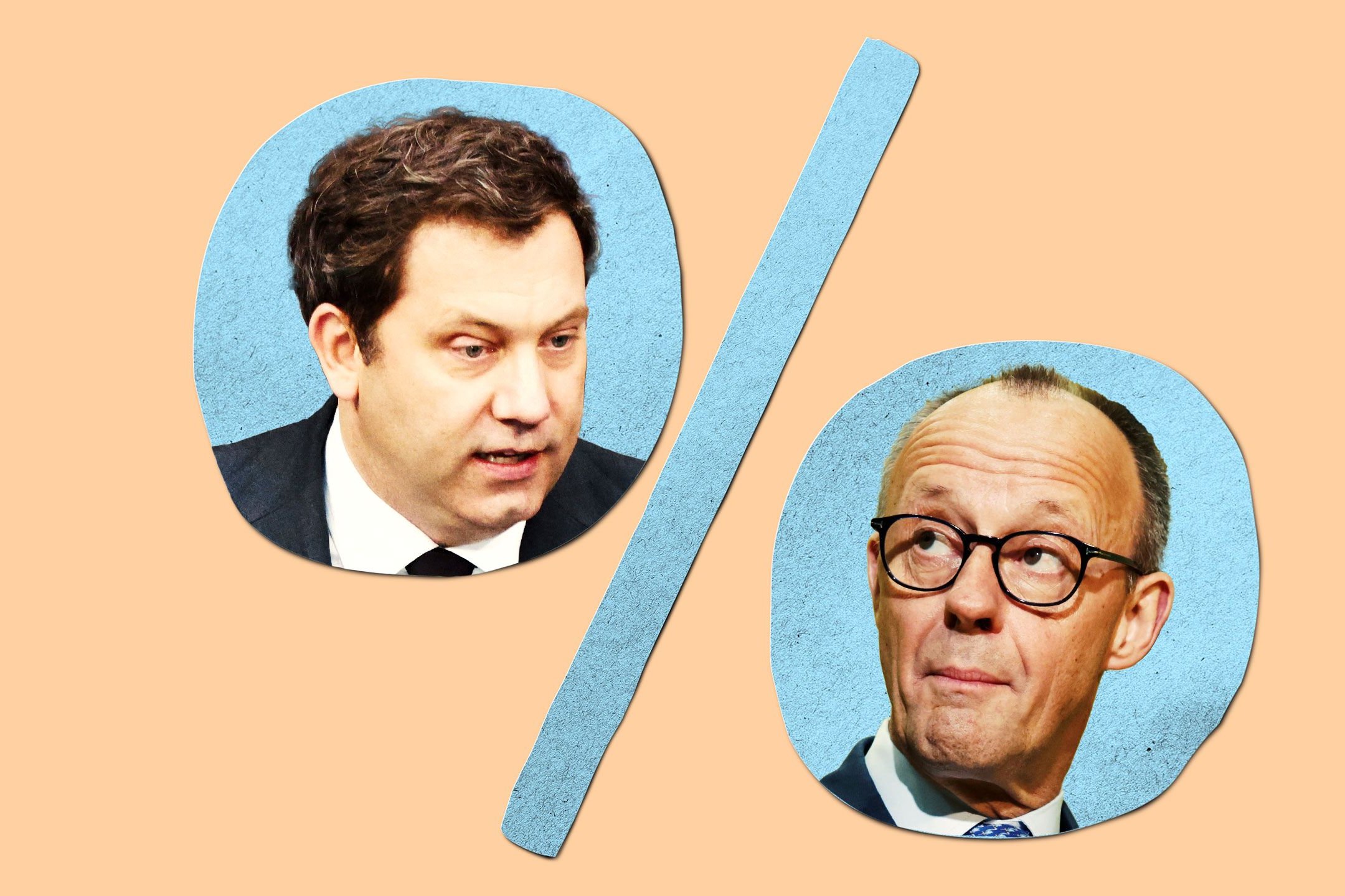 Lars Klingbeil und Friedrich Merz in einer politischen Debatte