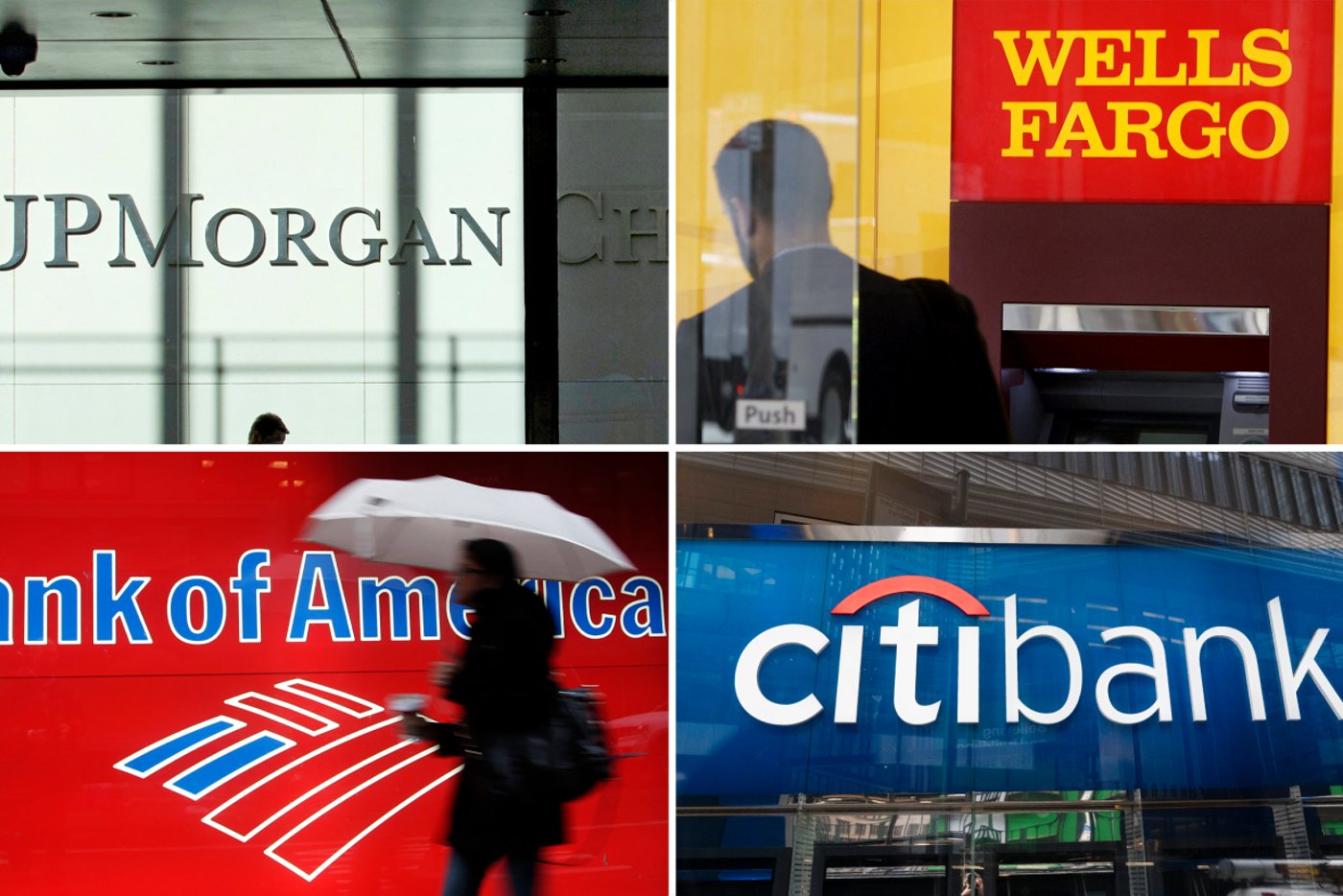 Banken Größte USBank JP hängt die Konkurrenz ab