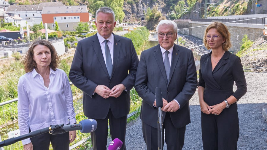 Flutkatastrophe: Steinmeier würdigt Solidarität zum Jahrestag der Ahrtalflut