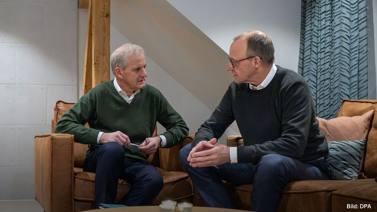 Merz und St&oslash;re betonen deutsch-norwegische Partnerschaft